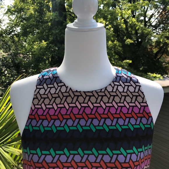 Trina Turk Macee Lupine Lattice Tank Mini … - Picture 3 of 6